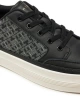 Tommy Hilfiger Kadın Siyah Vulc Deri Monogram  Sneaker