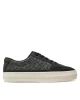 Tommy Hilfiger Kadın Siyah Vulc Deri Monogram  Sneaker
