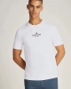 Tommy Hilfiger Logolu Erkek Beyaz T-Shirt