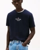 Tommy Hilfiger Logolu Erkek Lacivert T-Shirt