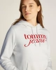 Tommy Hilfiger Kadın Logolu Örme Kapüşonlu Sweatshirt