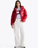 Tommy Jeans  Kadın  Kırmızı Puffer Mont