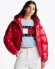Tommy Jeans  Kadın  Kırmızı Puffer Mont