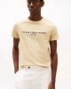 Tommy Hilfiger Erkek Bej Logolu T-Shirt