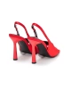 Twist Arkası açık Topuklu Kırmızı Ayakkabı