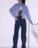 Twist Yıkamalı Crop  Kadın Kazak