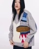 Twist Triko Ve Denim Mıx Sweatshirt