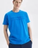 Nautıca  Erkek Mavi Standart  Fit Baskılı Kısa Kollu Tişört