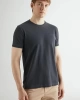 GANT Erkek Siyah Slim Fit Bisiklet Yaka T-shirt