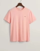 GANT Erkek Pembe Regular Fit Bisiklet Yaka Logolu T-shirt