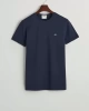 Gant Erkek Lacivert Slim Fit Bisiklet Yaka Logolu T-shirt