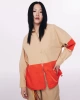 Twist Colorblock Fermuar Aksesuarlı Gömlek