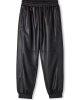 Twist Deri Görünümlü Jogger Pantolon