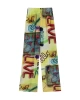 Twist Desenli Pantalon Neon Sarı