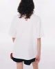 Twist Kontrast Dikişli Görsel Baskılı T-shirt