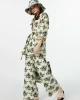 Twist Palmiye Desen Kimono Haki