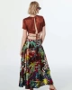 Twist Sırt Dekolteli Crop Bluz