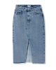 Twist Yırtmaçlı Midi Jean Etek
