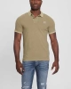 Guess Erkek Washed Ss Polo Yaka Haki T-Shirt