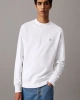 Calvin Klein Erkek Bisiklet Yaka Normal Fit Beyaz Sweatshirt