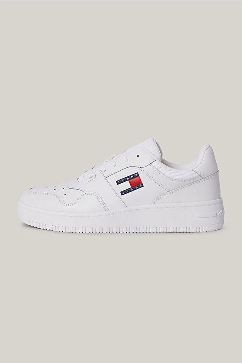 Tommy Hilfiger Erkek Retro Beyaz Sneaker