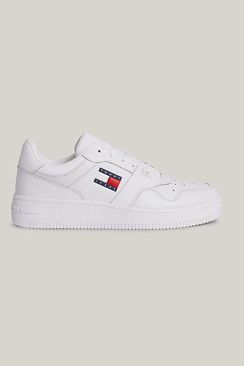 Tommy Hilfiger Erkek Retro Beyaz Sneaker