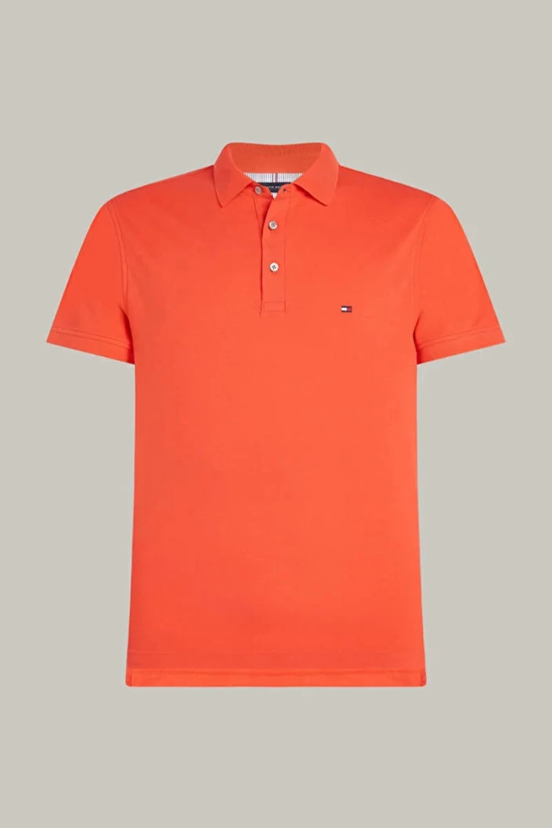 Tommy Hilfiger Erkek Polo Heren Orange T-Shirt