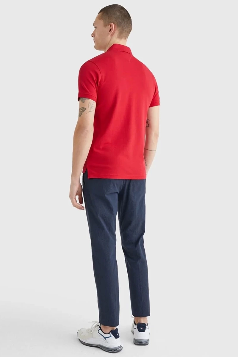 Tommy Hilfiger Erkek Polo Heren Kırmızı T-Shirt