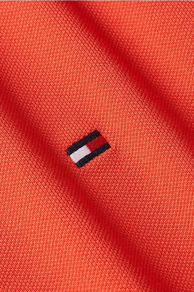 Tommy Hilfiger Erkek Polo Heren Orange T-Shirt