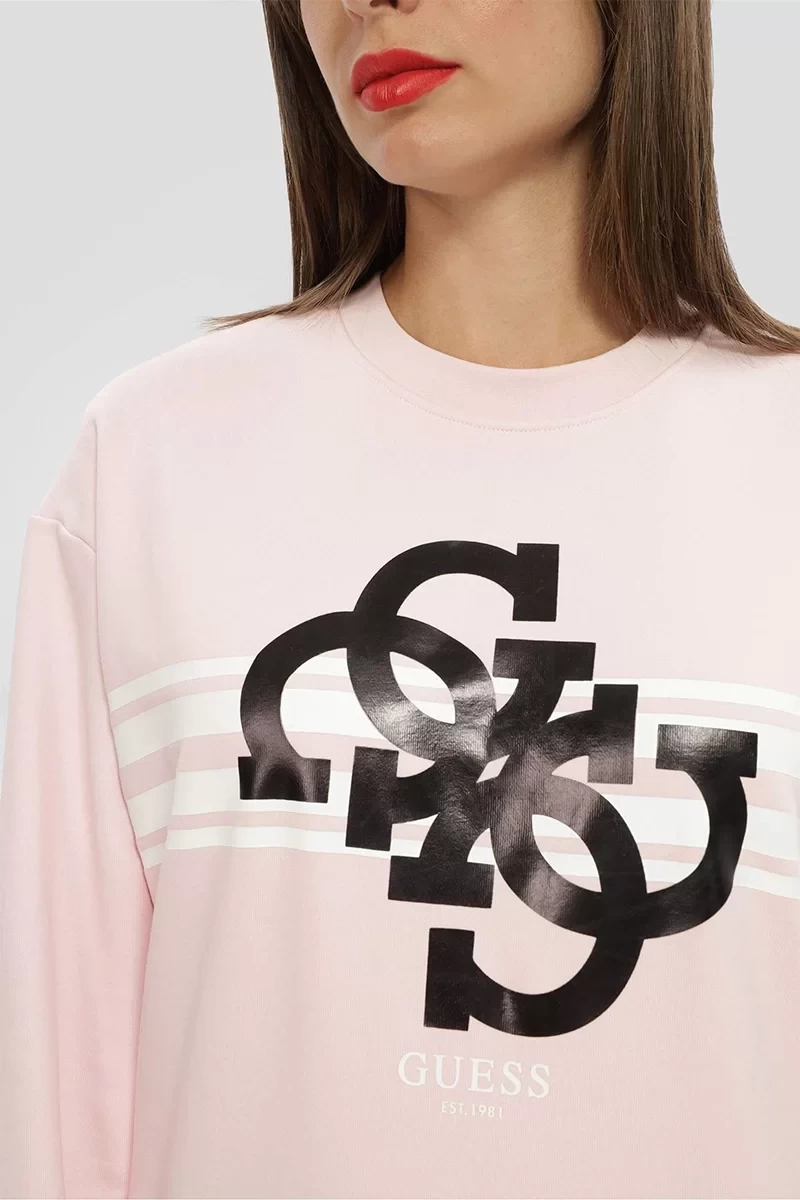 Guess Active 4G Pembe Sweatshirt