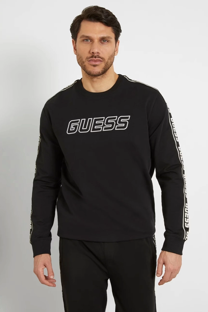 Guess Erkek Önde Logolu Sweatshirt