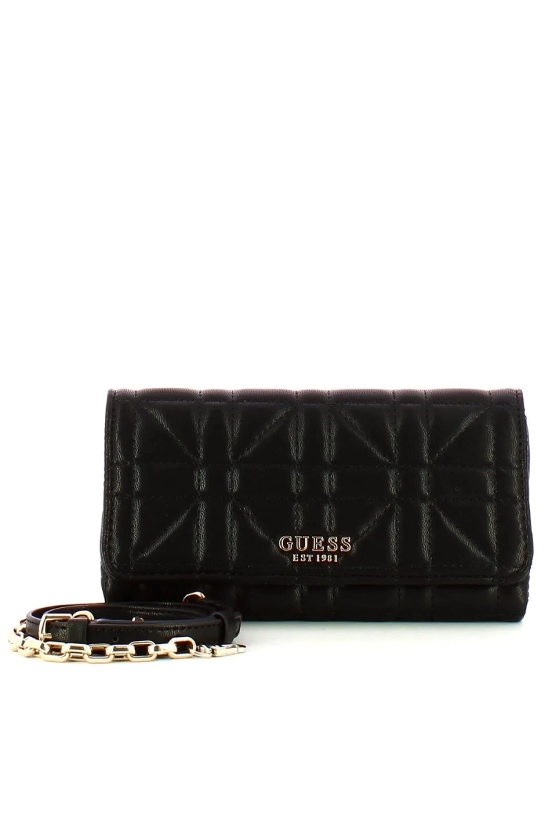 Guess Kadın Assia Sentetik Siyah Crossbody Çanta