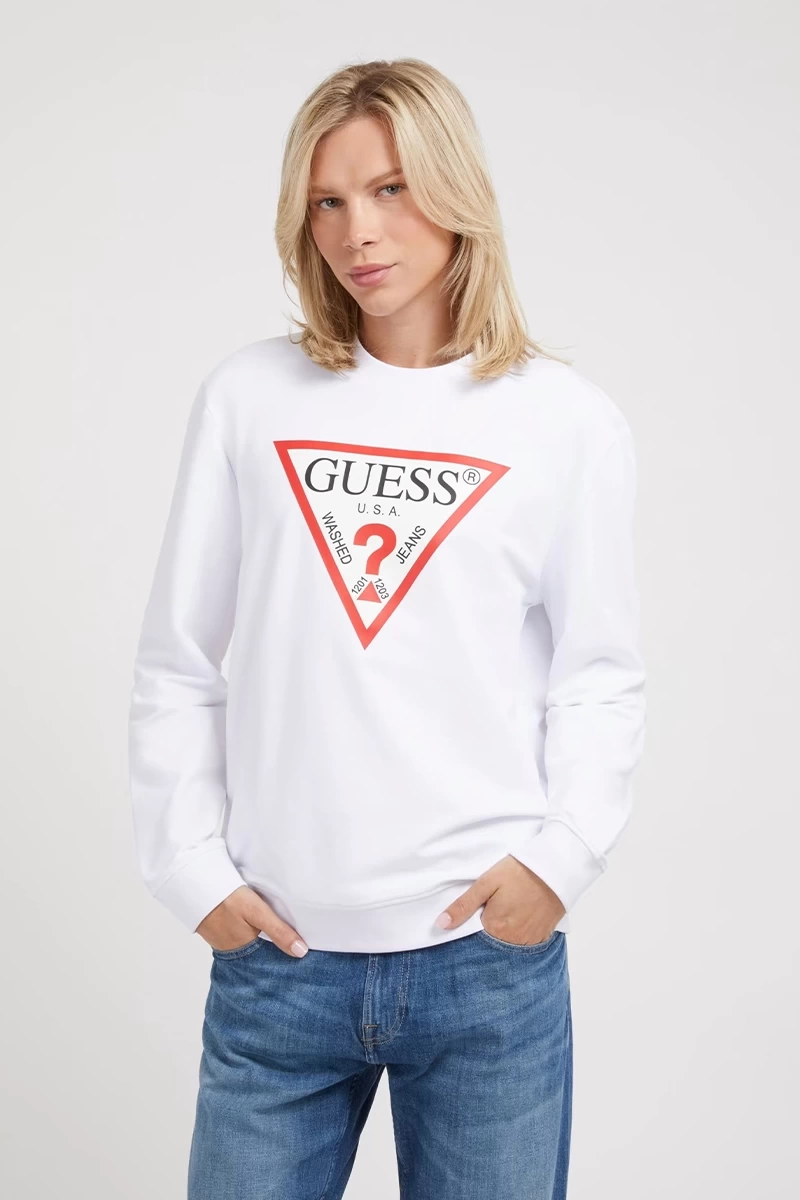 Guess  Erkek  Üçgen Logolu  Sweatshirt