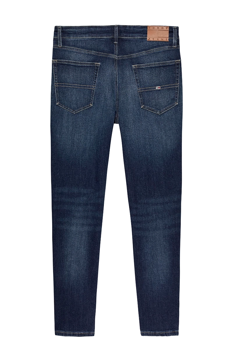 Tommy Hilfiger Erkek Klasik 5 Cepli Günlük Mavi Denim Jeans