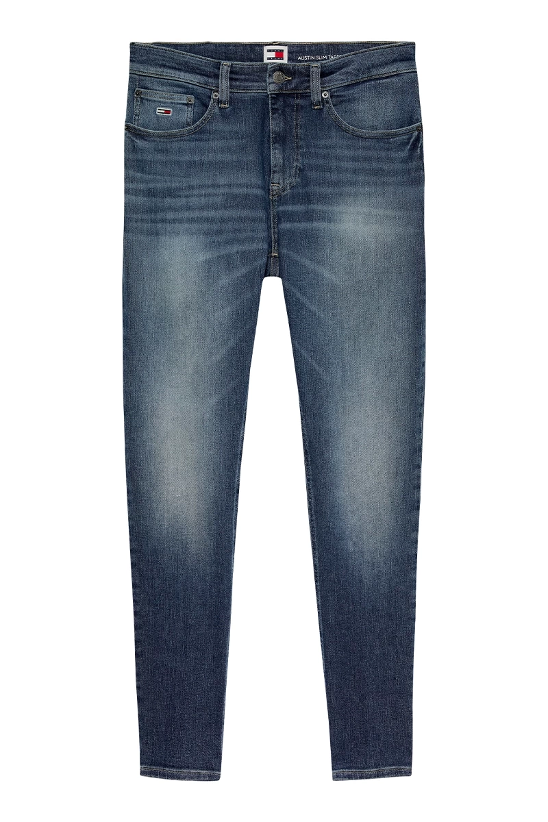 Tommy Hilfiger Erkek  Klasik 5 Cepli Mavi Denim Jeans