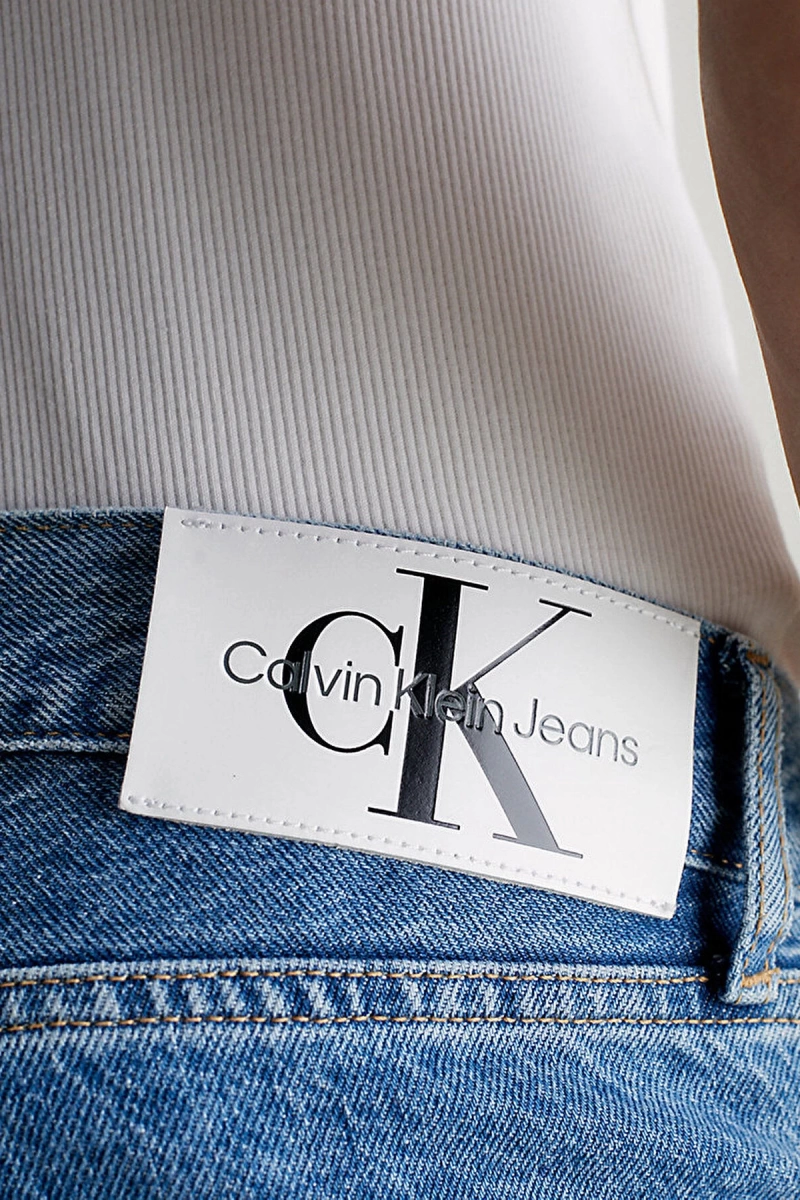 Calvin Klein Erkek Otantik Düz Açık Renk Kot Pantolon