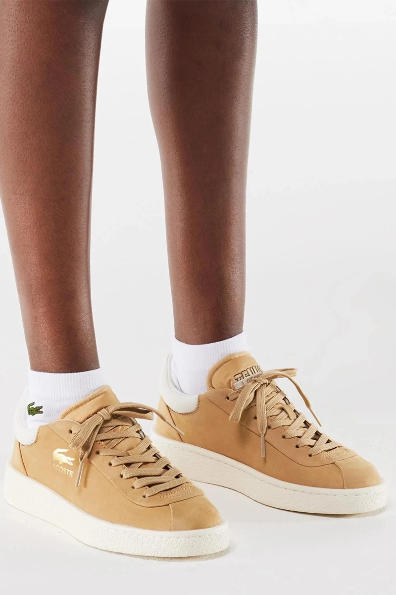 Lacoste Kadın  Baseshot Premium Kahverengi Sneaker