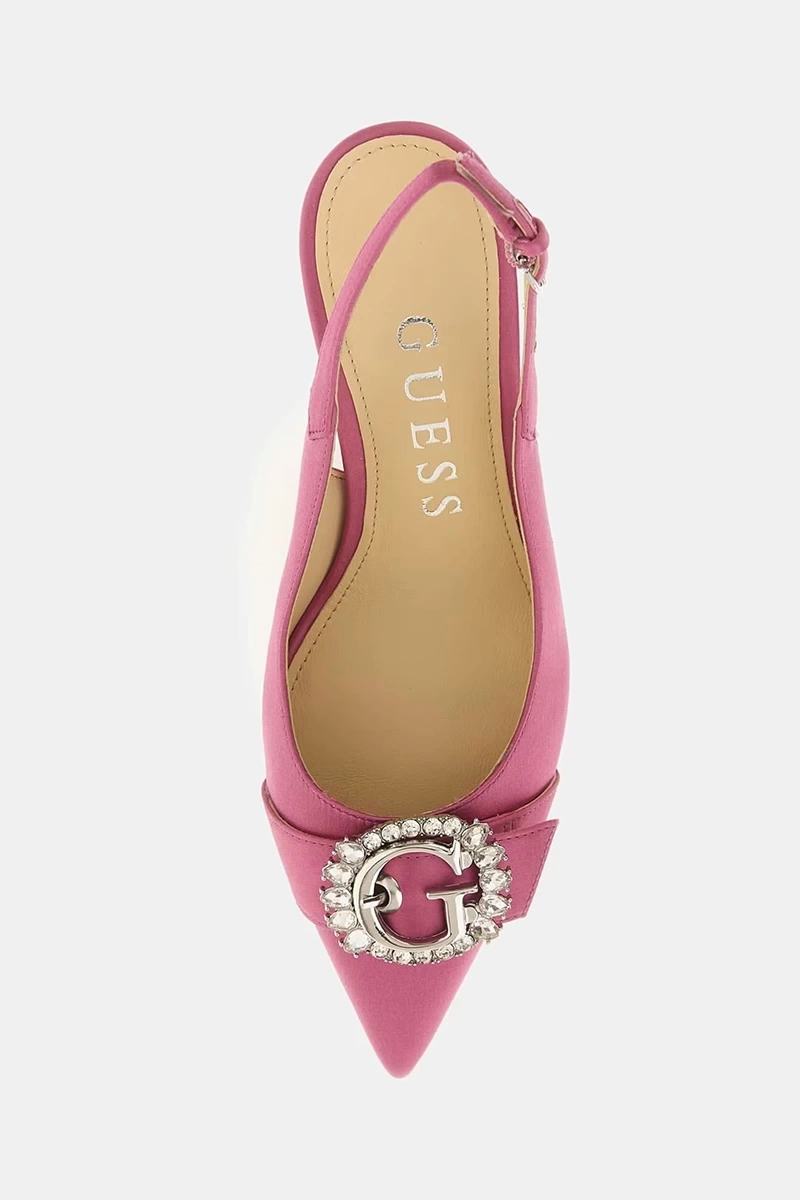 Guess Kadın Branca Saten Slingback Ayakkabı