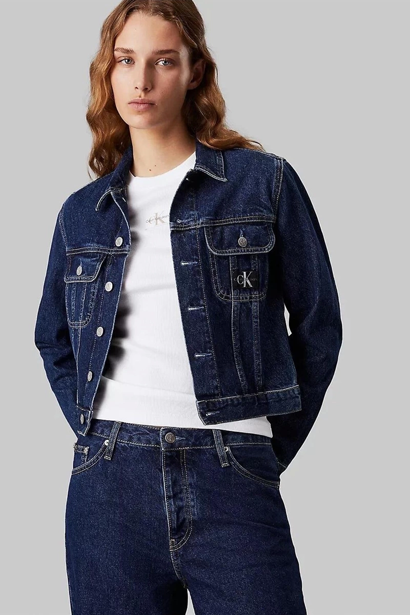 Calvin Klein Kadın Cropped 90S Denim Ceket