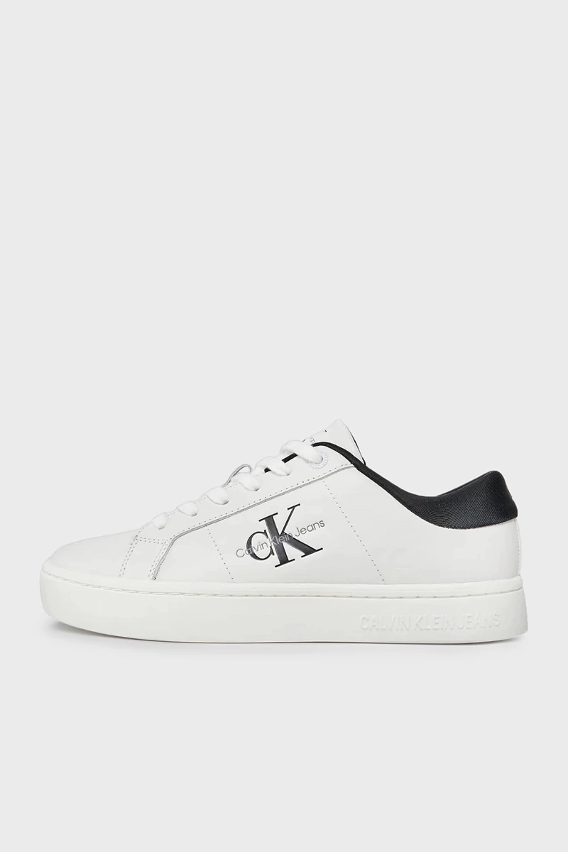 Calvin Klein Kadın Classic Lowlaceup Beyaz Sneaker