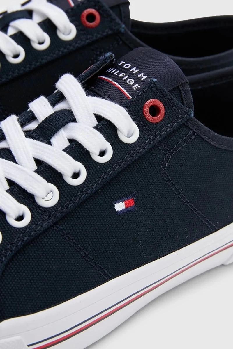 Tommy Hilfiger Mavi Erkek Canvas Sneaker