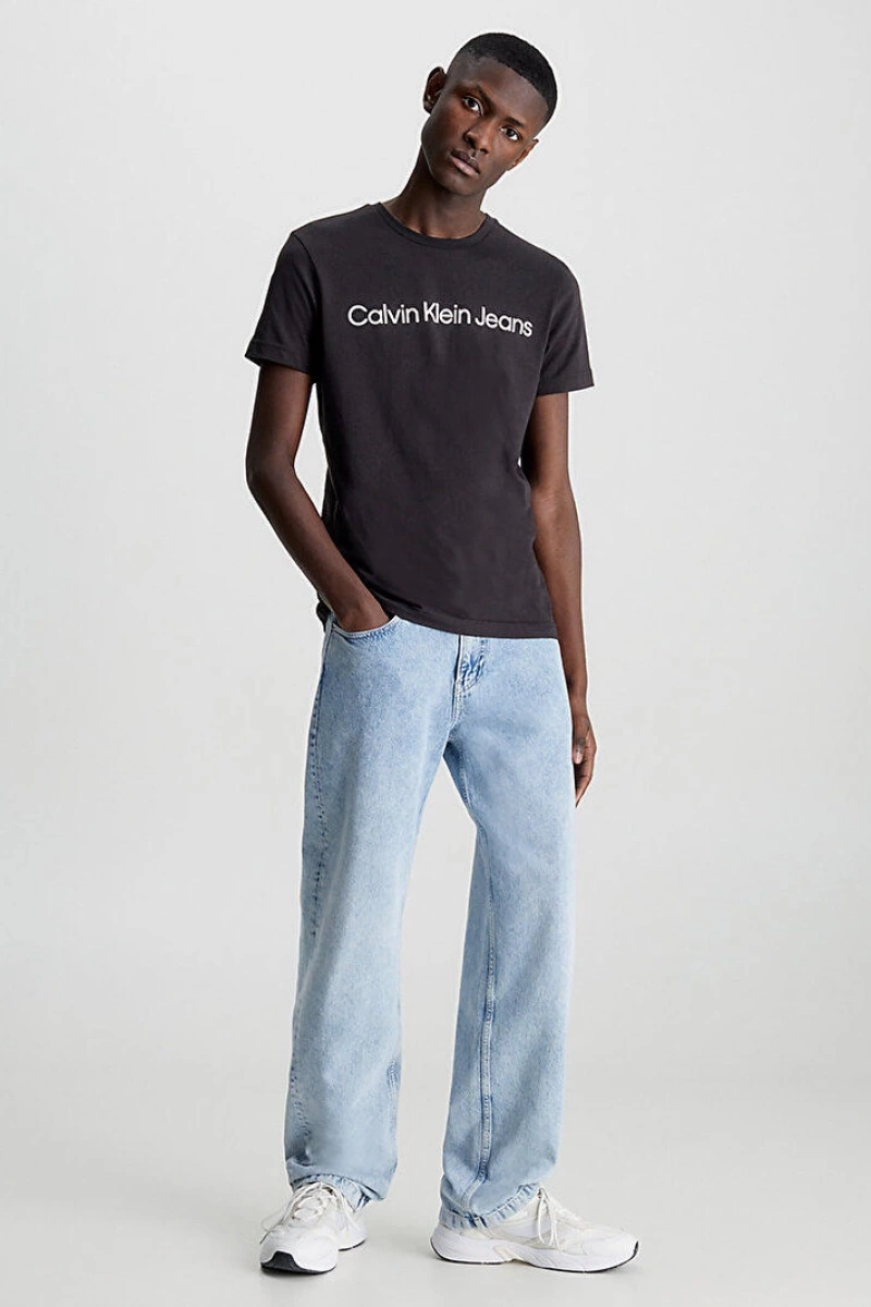 Calvin Klein Erkek Core Logolu Siyah T-Shirt