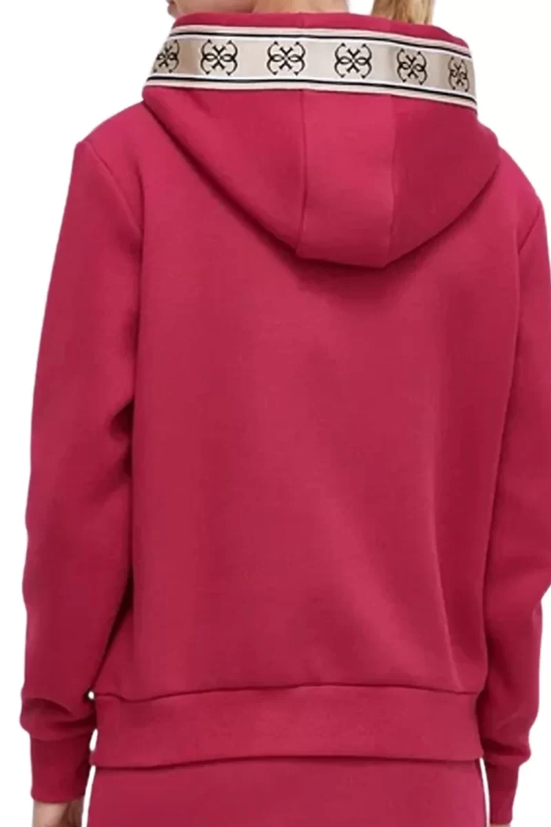 Guess Cymone Kapüşonlu Sweatshirt Pembe