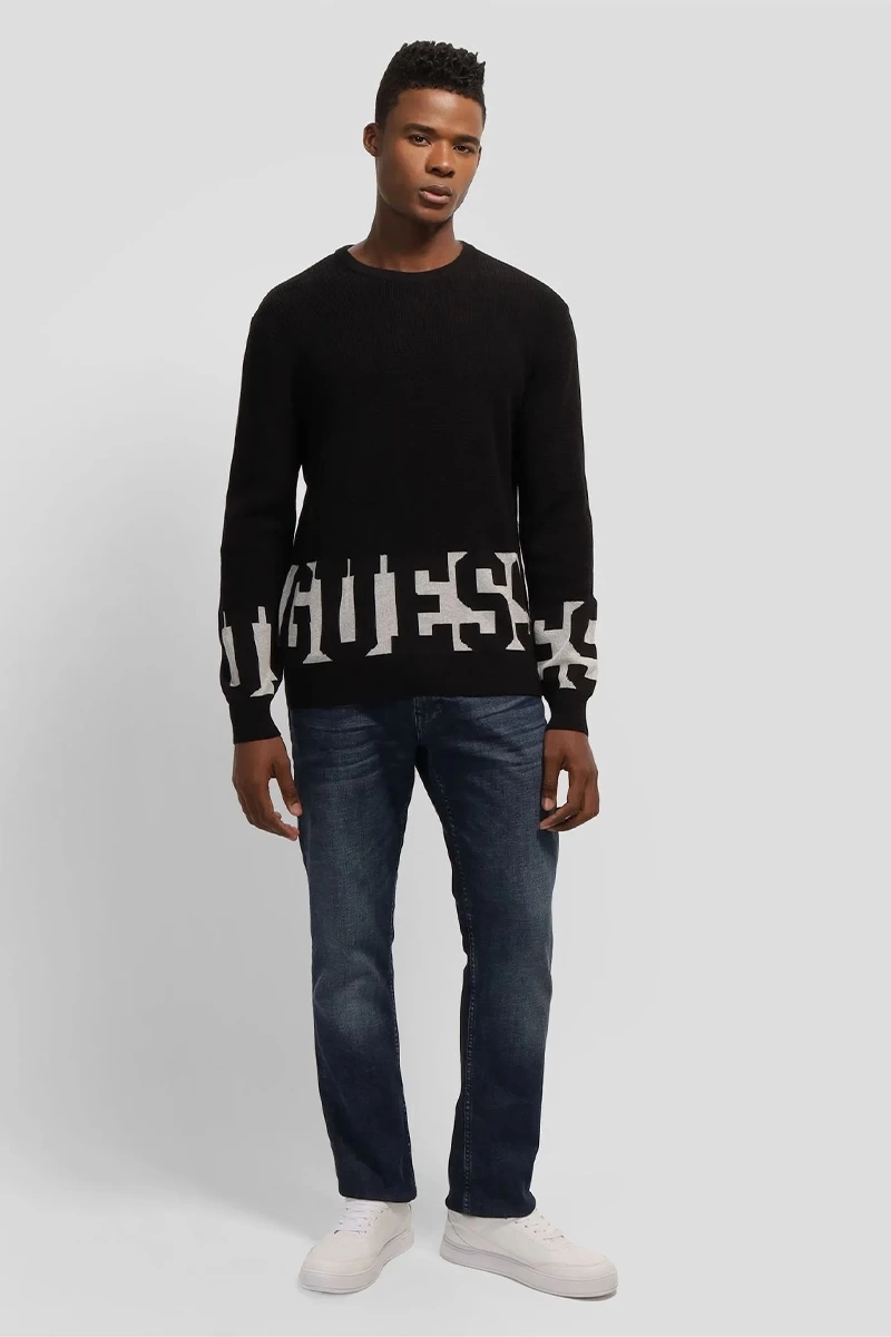 Guess Erkek Deemer Siyah Sweatshirt