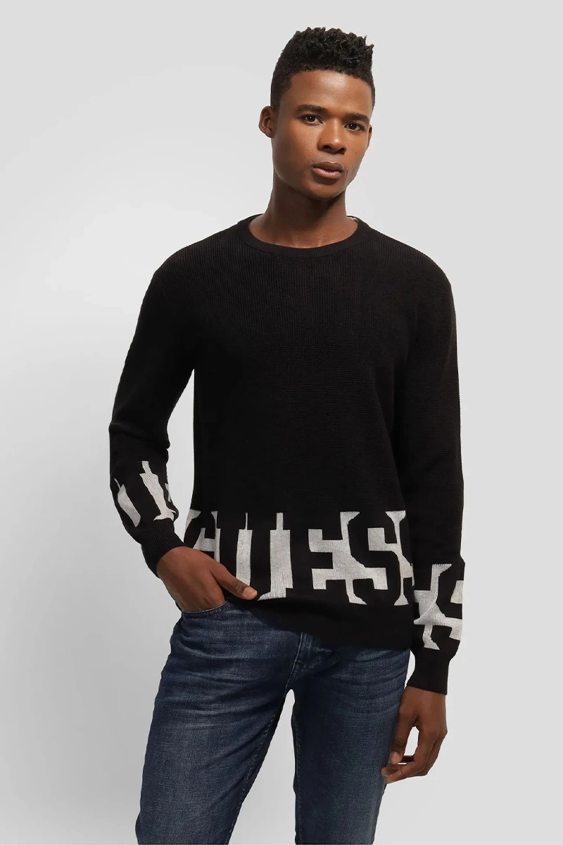 Guess Erkek Deemer Siyah Sweatshirt