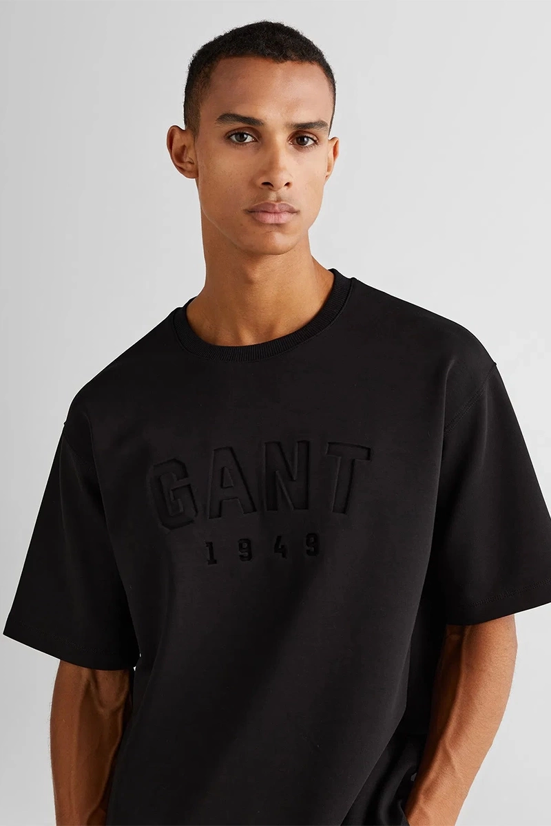 Gant Erkek Siyah Regular Fit T-Shirt