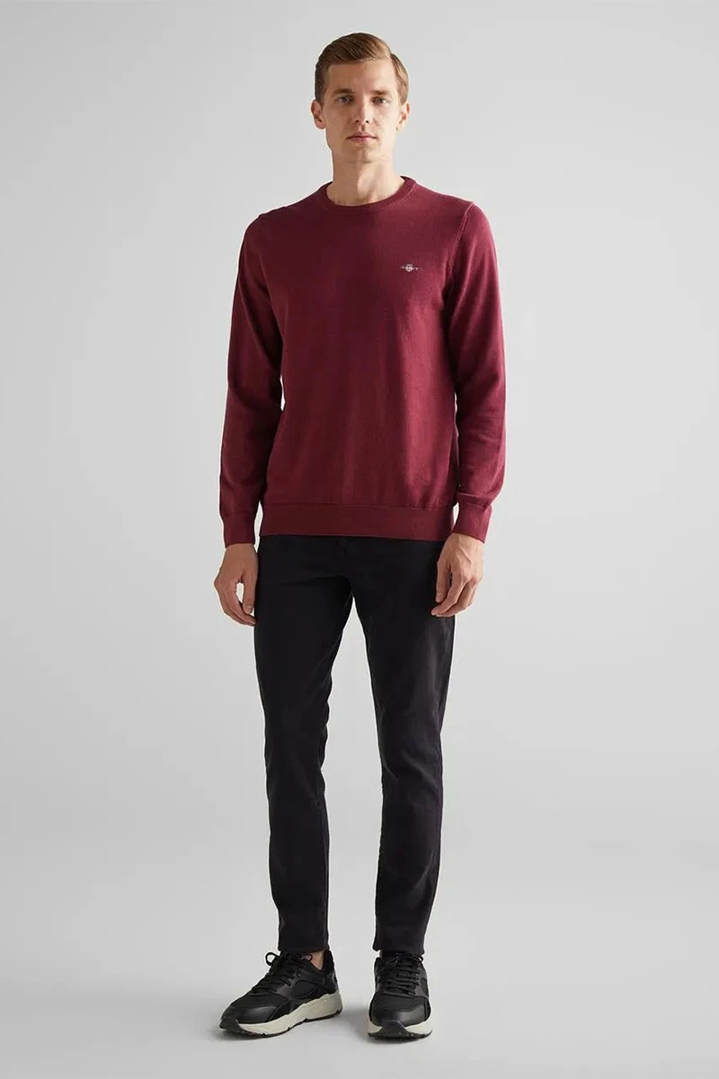 Gant Erkek Bordo Regular Fit Kazak