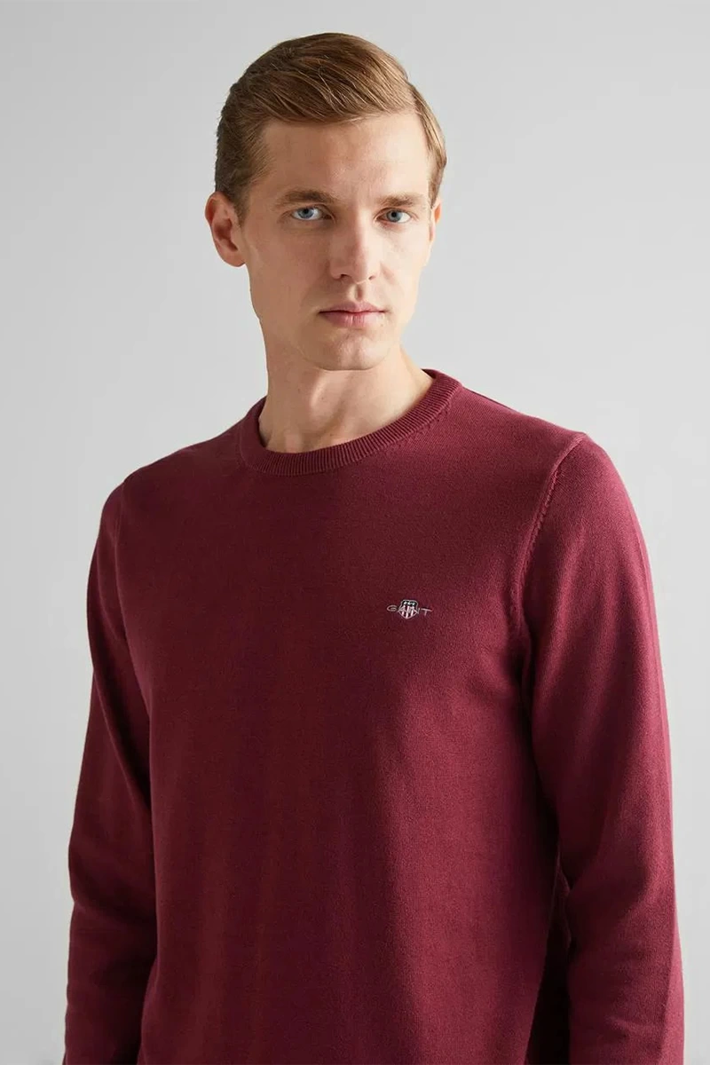 Gant Erkek Bordo Regular Fit Kazak