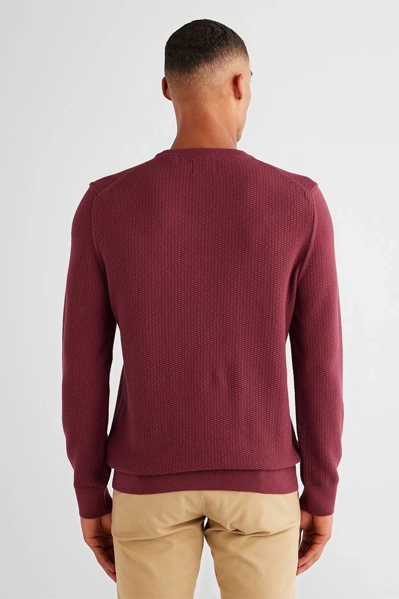 Gant Erkek Bordo Regular Fit Kazak