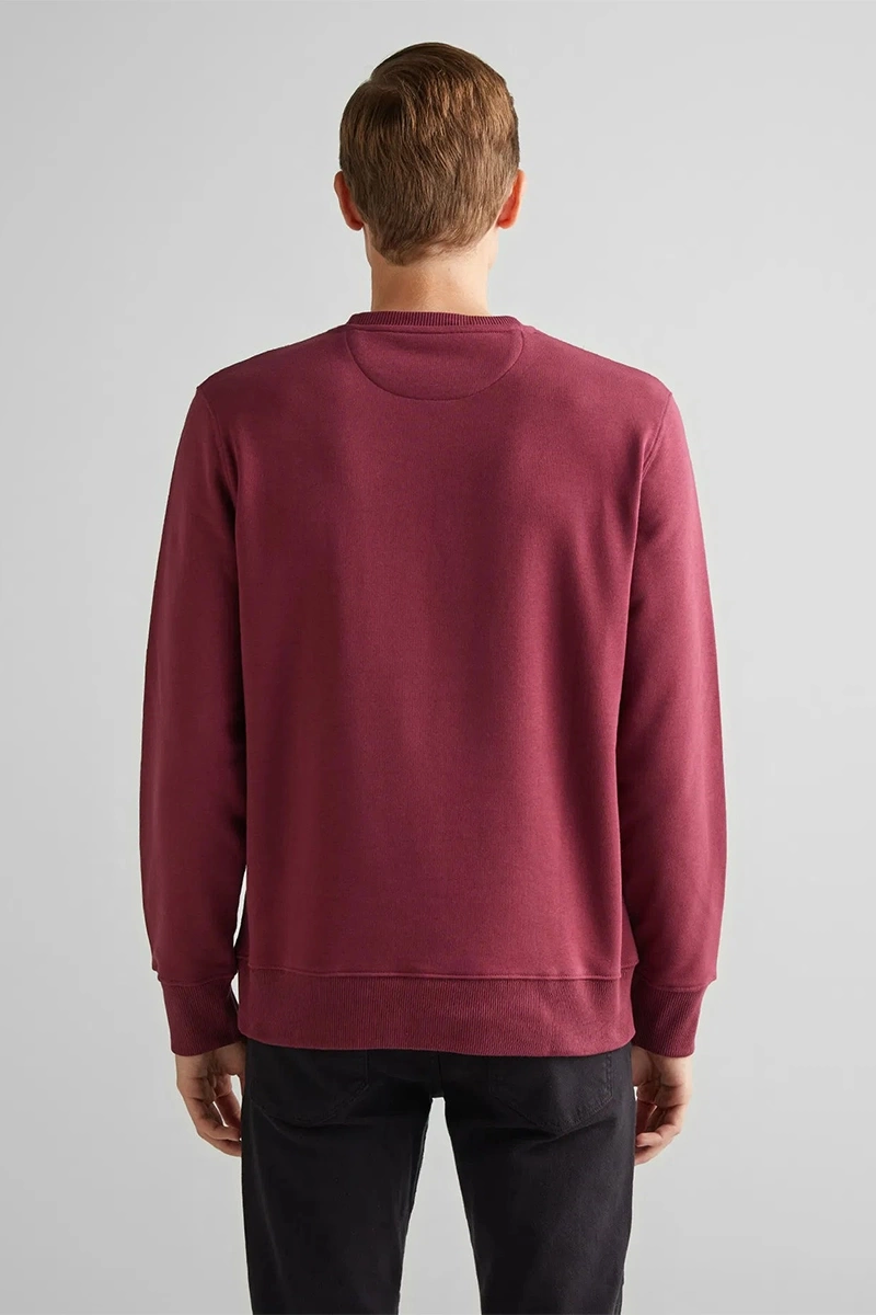 Gant Erkek Bordo Regular Fit Sweatshirt